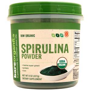 Bare Organics Raw Organic Spirulina Powder 8 oz