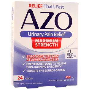 i-Health AZO Urinary Pain Relief Maximum Strength  24 tabs