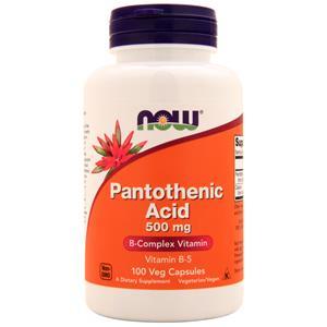 Now Pantothenic Acid 100 vcaps