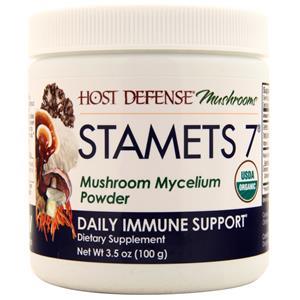 Host Defense Stamets 7 Mushroom Mycelium Powder  3.5 oz