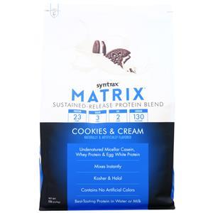 Syntrax Matrix 5.0 - Sustained Release Protein Cookies & Cream 5 lbs