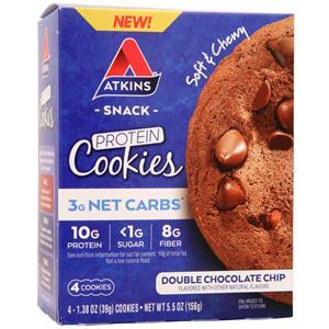 Atkins Protein Cookies Snack Double Chocolate Chip 4 count