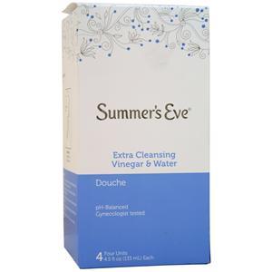 Summer's Eve Douche Extra Cleansing Vinegar & Water 4 count