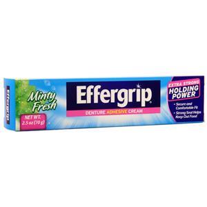 Effergrip Denture Adhesive Cream Minty Fresh 2.5 oz