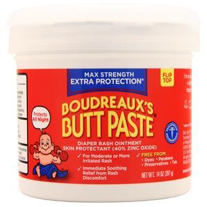 Boudreaux's Butt Paste Diaper Rash Ointment Max Strength 14 oz