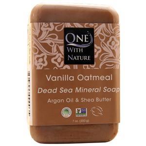 One With Nature Dead Sea Mineral Soap Vanilla Oatmeal 7 oz