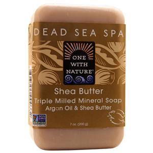 One With Nature Dead Sea Spa - Triple Milled Mineral Soap Shea Butter 7 oz