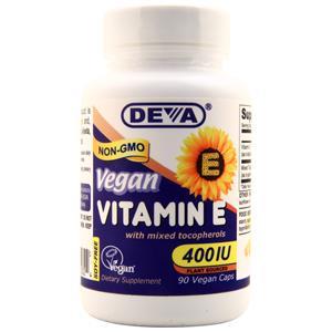 Deva Nutrition Vegan Vitamin E (400IU) 90 vcaps