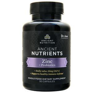 Ancient Nutrition Ancient Nutrients - Zinc + Probiotics 30 caps