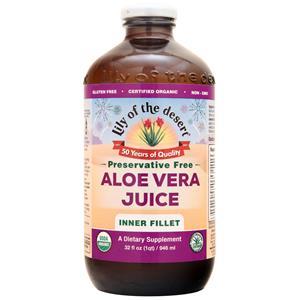 Lily of the Desert Certified Organic Aloe Vera Juice - Inner Fillet Preservative Free 32 fl.oz