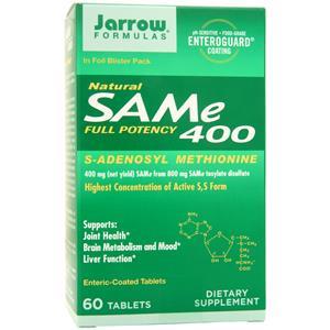 Jarrow Natural SAMe 400 Full Potency 60 tabs