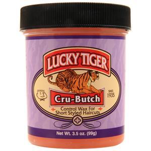 Lucky Tiger Cru-Butch Control Wax for Short Styled Haircuts  3.5 oz