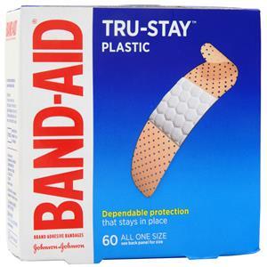 Band-Aid Tru-Stay Plastic Bandages All One Size 60 count