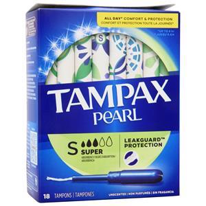 Tampax Pearl Tampons Super - Unscented 18 count