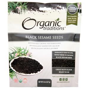 Organic Traditions Black Sesame Seeds  8 oz