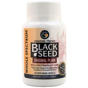 Amazing Herbs Whole Spectrum Black Seed Original Plain  100 vcaps