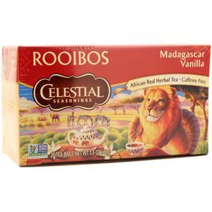 Celestial Seasonings African Red Herbal Tea Rooibos - Madagascar Vanilla 20 pckts