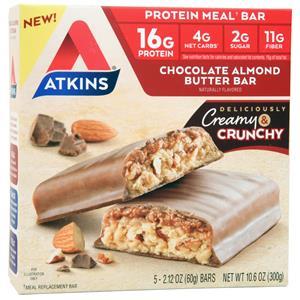 Atkins Protein Meal Bar Chocolate Almond Butter 5 bars