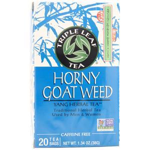 Triple Leaf Tea Horny Goat Weed Herbal Tea  20 pckts
