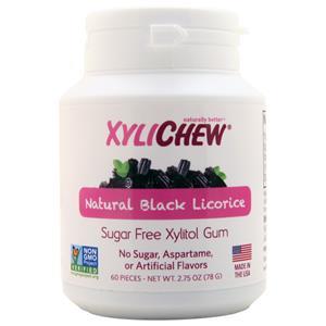 Nature's Stance Xylichew - Sugar Free Xylitol Gum Natural Black Licorice 60 count