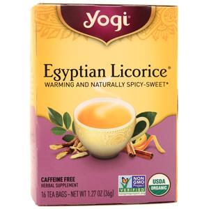 Yogi Egyptian Licorice Tea Caffeine Free 16 pckts