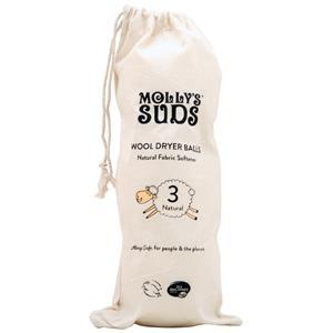 Molly's Suds Wool Dryer Balls - Natural Fabric Softener  3 count