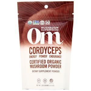 OM Mushroom Superfood Cordyceps Mushroom Powder - Certified Organic  100 grams