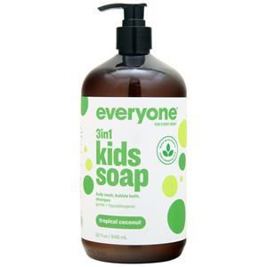 EO Products Everyone for Everybody Kids Soap Tropical Coconut 32 fl.oz