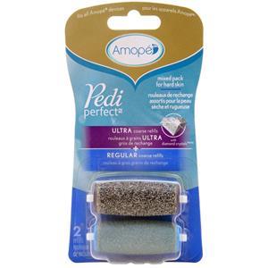 Amope Pedi Perfect Refills Ultra Coarse + Regular Coarse 2 count