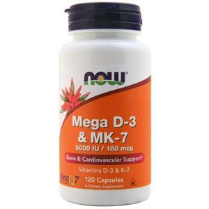 Now Mega D-3 & MK-7  120 caps