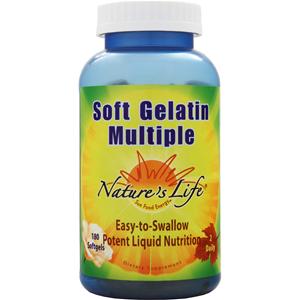 Nature's Life Soft Gelatin Multiple 180 sgels