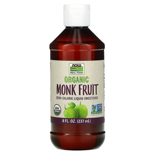 Now Organic Monk Fruit - Zero Calorie Liquid Sweetener  8 fl.oz