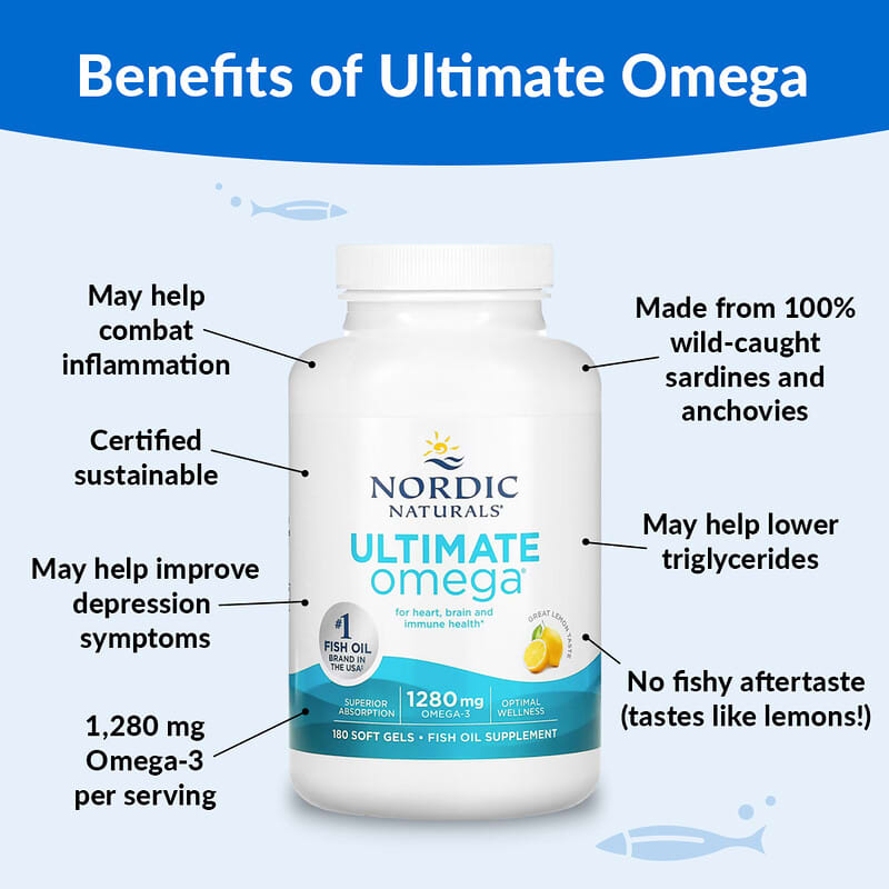 Nordic Naturals Ultimate Omega Lemon 180 sgels