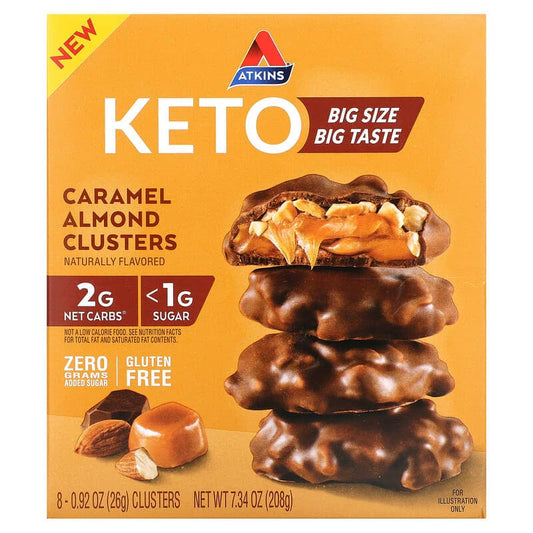 Atkins Keto Treat Caramel Almond Clusters 8 count