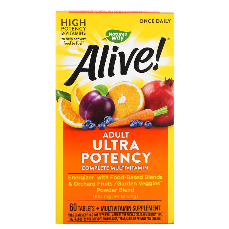 Nature's Way Alive! Once Daily Multi-Vitamin Ultra Potency  60 tabs