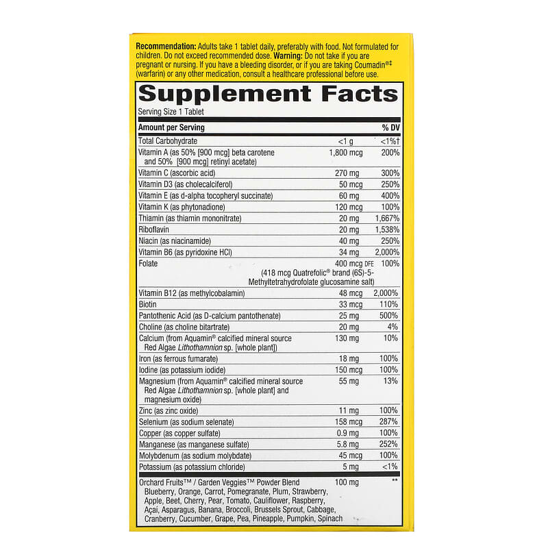 Nature's Way Alive! Once Daily Multi-Vitamin Ultra Potency  60 tabs