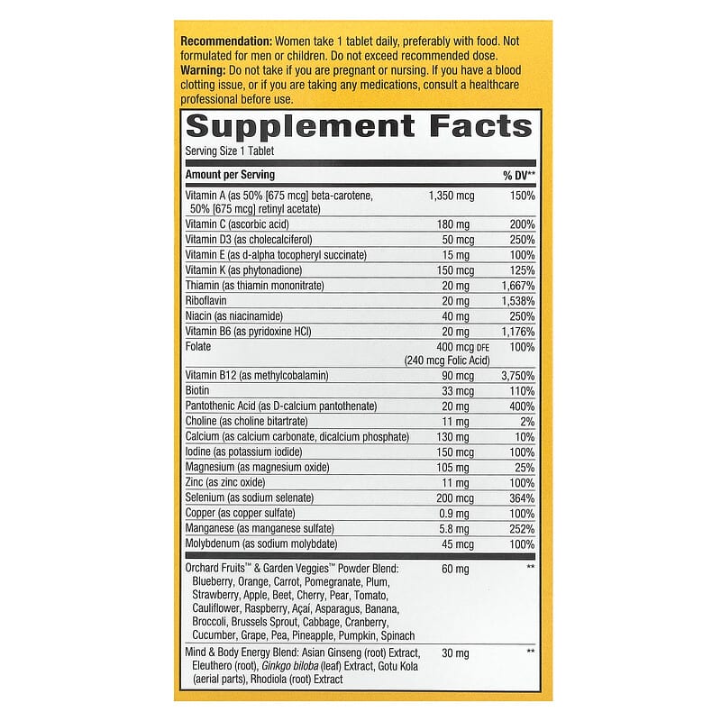 Nature's Way Alive! Once Daily Women's 50+ Ultra Potency  60 tabs