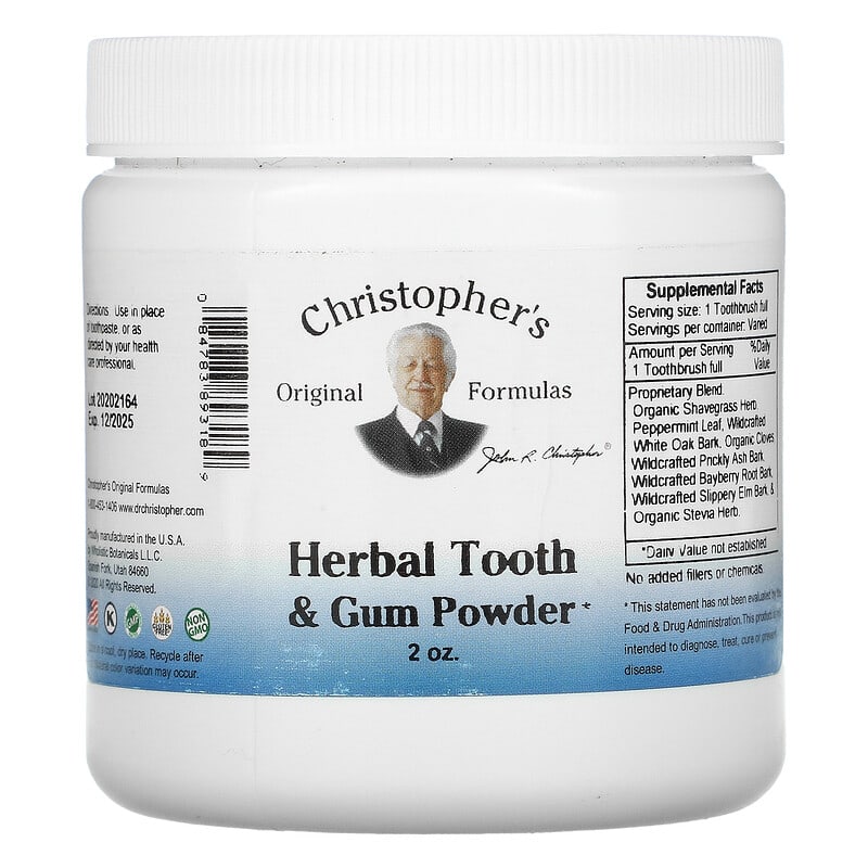 Christopher's Original Formulas Herbal Tooth & Gum Powder  2 oz