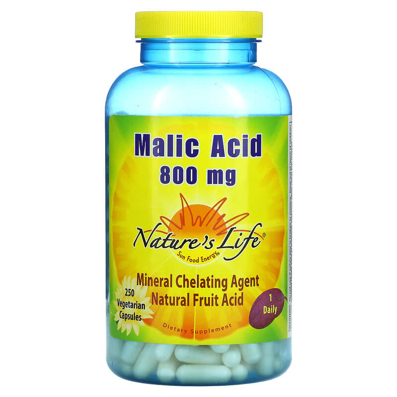 Nature's Life Malic Acid (800mg)  250 vcaps