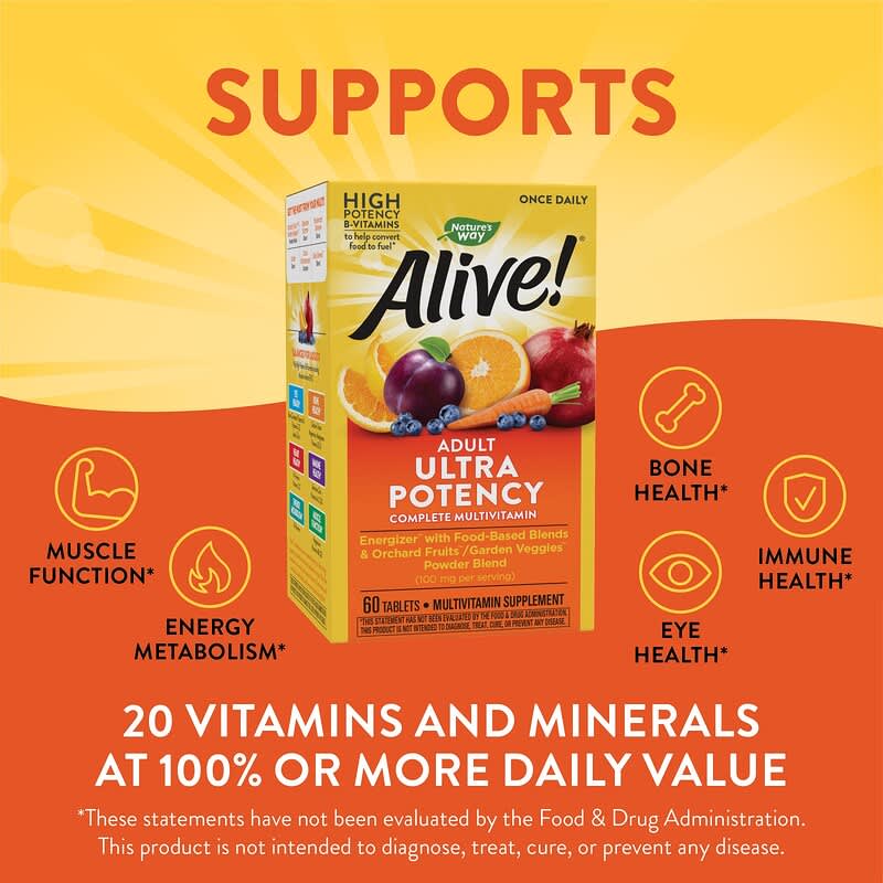 Nature's Way Alive! Once Daily Multi-Vitamin Ultra Potency  60 tabs