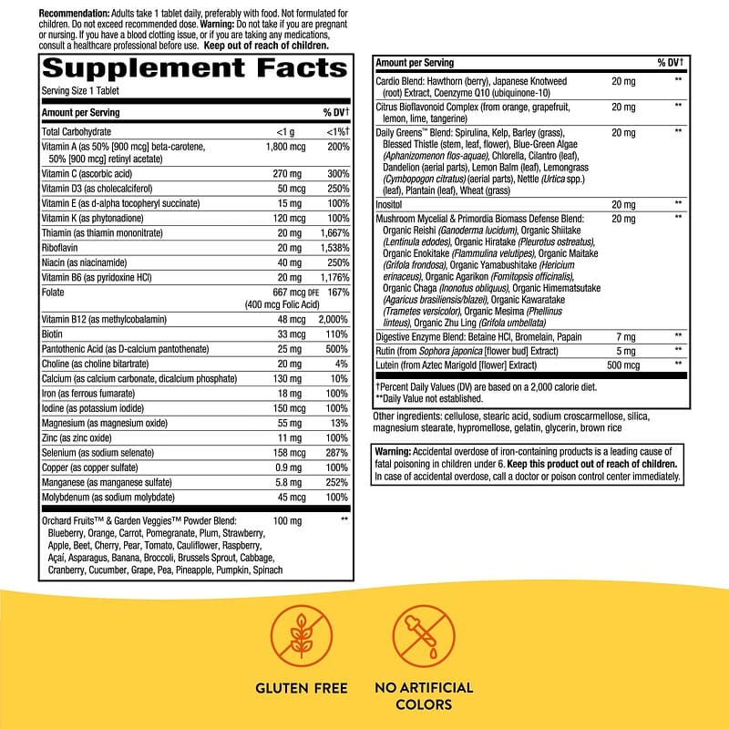 Nature's Way Alive! Once Daily Multi-Vitamin Ultra Potency  60 tabs