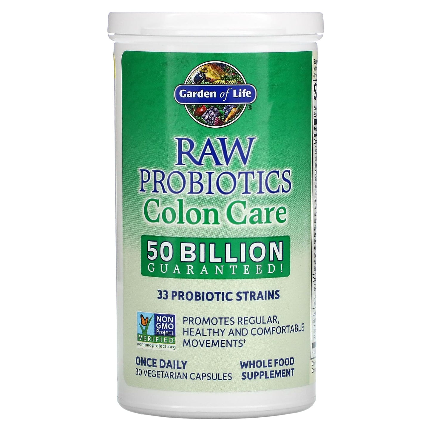 Garden Of Life Raw Probiotics - Colon Care (Shelf Stable)  30 vcaps