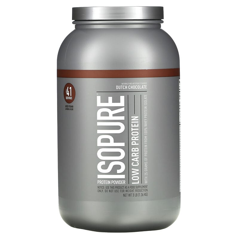 Nature's Best Isopure Dutch Chocolate(Low-Carb) 3 lbs