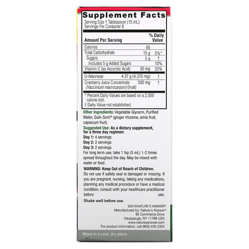 Nature's Answer UT Answer - Concentrated 3 Day Regimen  4 fl.oz