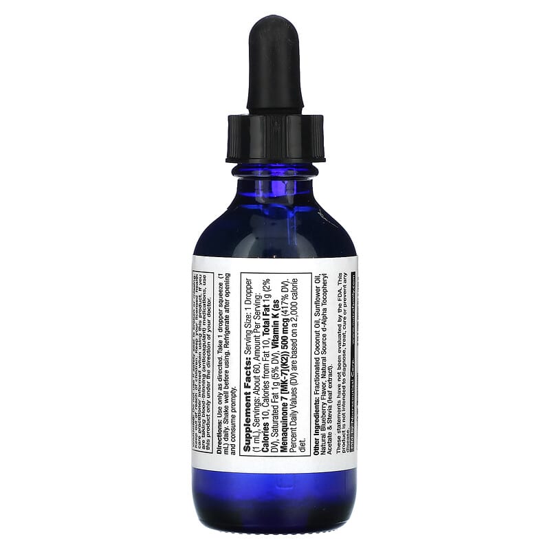 Nature's Life K2 (MK-7) Drops (500mcg) Blueberry 2 fl.oz