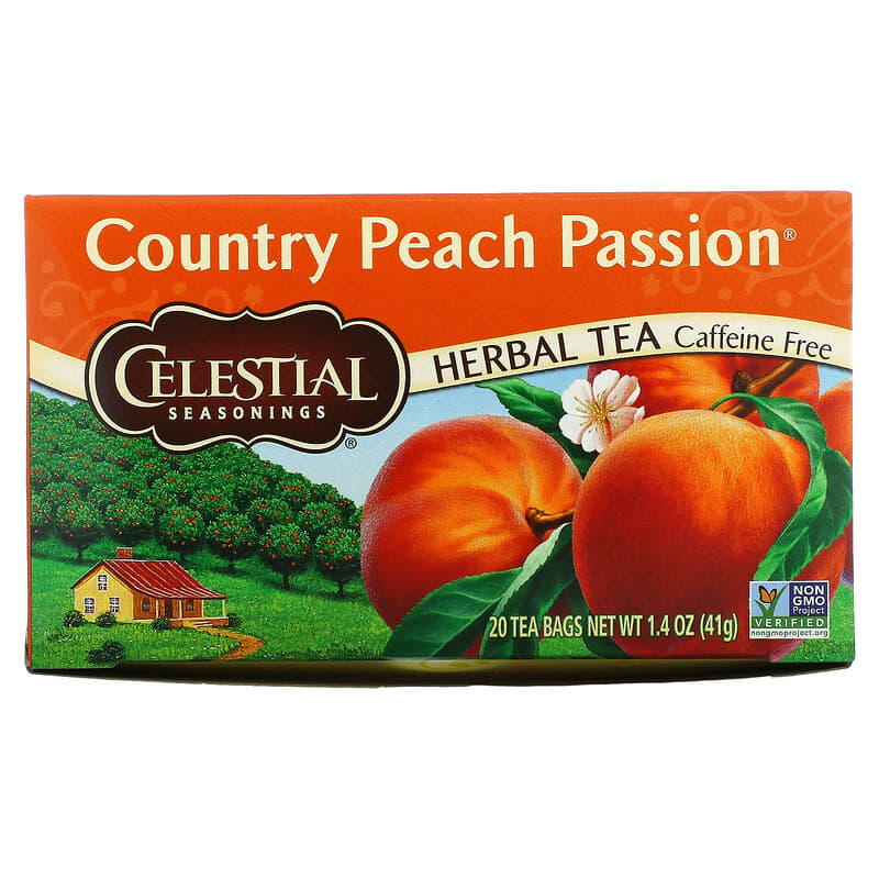 Celestial Seasonings Herbal Tea Country Peach Passion 20 pckts