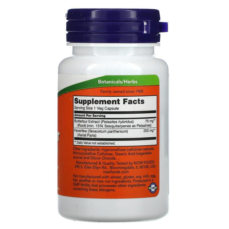 Now Butterbur  60 vcaps