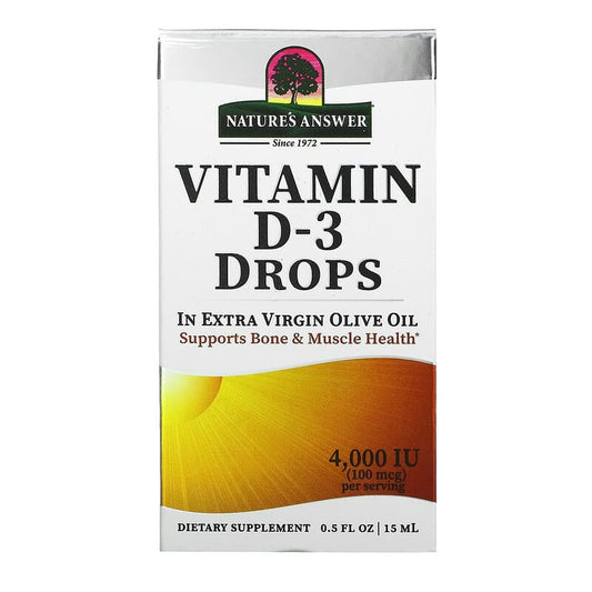 Nature's Answer Vitamin D-3 Drops  0.5 fl.oz