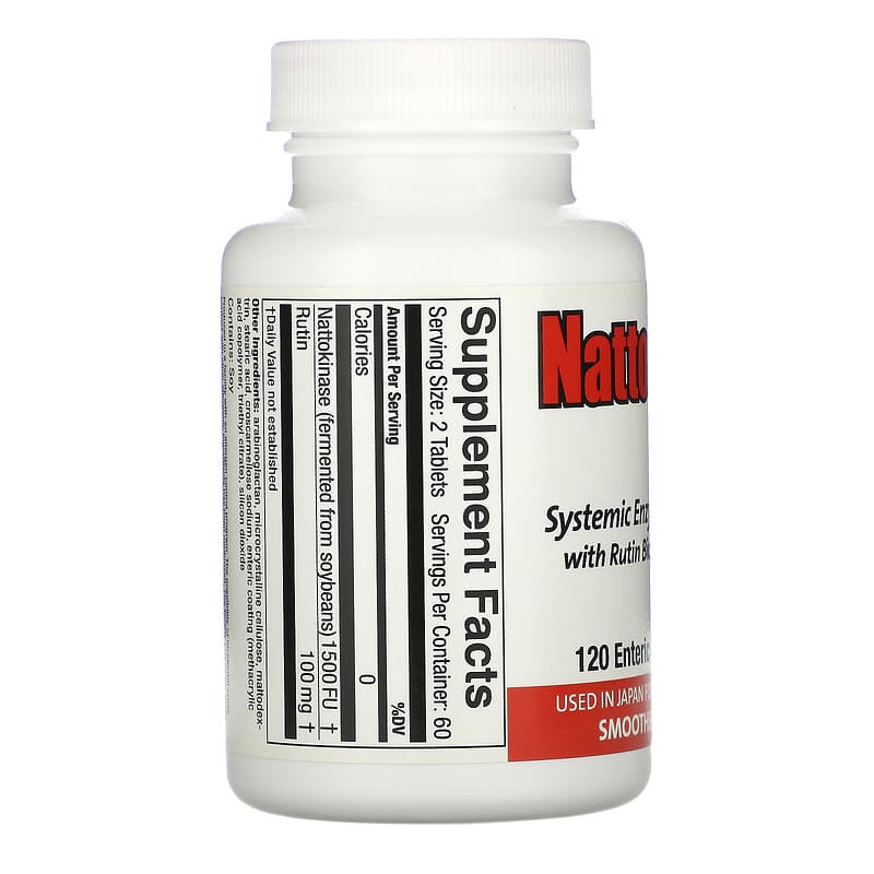 Naturally Vitamins Nattokinase 1500  120 tabs