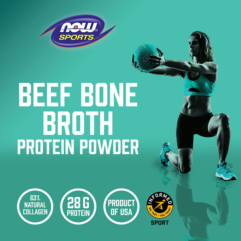 Now Beef Bone Broth Powder  1.2 lbs